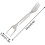 (Silver, 3pcs) Coupe-pastèque fourchette 2en1 inox, pour mangue pitaya, camping 6