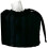 (Black-s, 1pcs) Housse boîte mouchoir polyester cordon, pompons, élégant 1