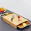 (Bamboo, 16"L x 11"W) Tabla bambú deslizable, preparación comida. 5