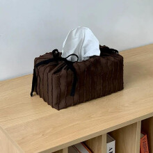(Coffee-l, 1pcs) Obal na krabičku so sťahovacími šnúrkami, polyester, s trblietavými ozdobami, štýlový držiak