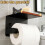 (Black, 3Pcs) 3kpl kissa wc paperi pidike 4