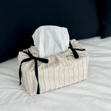 (White-l, 1pcs) Obal na krabičku so sťahovacími šnúrkami, polyester, s trblietavými ozdobami, štýlový držiak