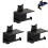 (Black, 3Pcs) 3kpl kissa wc paperi pidike 1