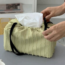 (Green-l, 1pcs) Obal na krabičku so sťahovacími šnúrkami, polyester, s trblietavými ozdobami, štýlový držiak