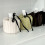 (Black-s, 1pcs) Housse boîte mouchoir polyester cordon, pompons, élégant 7