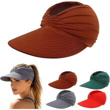 (Coffee, color_name) Damen UPF 50+ UV-Schutz Sonnenvisier, faltbar, für Beach & Golf