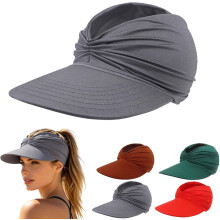 (Dark Gray, color_name) Damen UPF 50+ UV-Schutz Sonnenvisier, faltbar, für Beach & Golf
