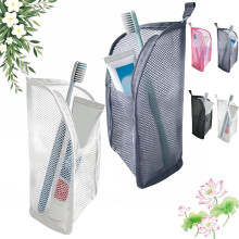 (Black+White, -) Standing Toiletry Bag, Portable Clear Foldable Travel Toiletry Bags, Lightweight Cosmetic Bags & Makeup Bag for Travel S