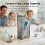 (Grey, -) Standing Toiletry Bag, Portable, Clear Foldable, Cosmetic 4