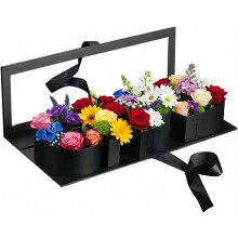 (Black, -) Caja regalo graduación 2026, forma letra 17x6x3 pulg.