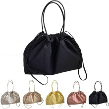 (Black, -) Große Nylon Tasche für Damen, Schultertasche, für Arbeit & Reisen