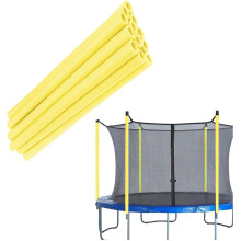 (Yellow-15.7in, -) 12 Trampolin Polsterschaumhüllen, 88 cm, schwarz, für 6-16 Fuß Trampoline