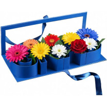 (Blue, -) Caja regalo graduación 2026, forma letra 17x6x3 pulg.