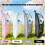 (Grey, -) Standing Toiletry Bag, Portable, Clear Foldable, Cosmetic 7