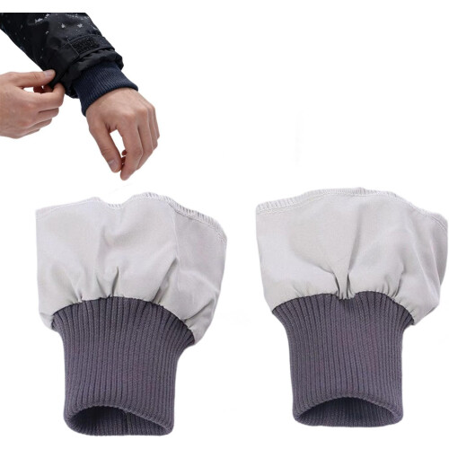 (Grey-b, -) 2 Jacket Cuff Replacements, Elastic Knit, Extenders