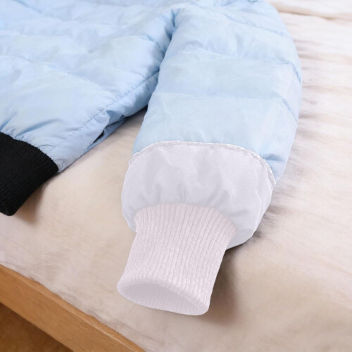 (White, -) 2 Jacket Cuff Replacements, Elastic Knit, Extenders 1
