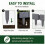 (10pcs, -) Cerca Pedra Imitação, Plástico Cinza, Interlocking, Exterior Resistente 8