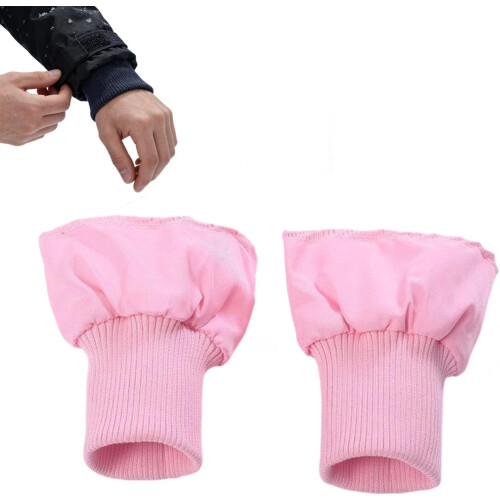 (Pink, -) 2 Jacket Cuff Replacements, Elastic Knit, Extenders