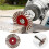 (Red-5pcs, -) 4cm Vacuum Brazed Diamond Grinding Disc, Mini, Removable 7