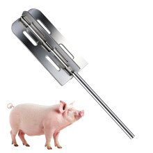 (Silver, -) Ferramenta Remoção Pelo Porco Berbequim, Aço Inox, Para Suínos