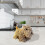 (Grey, -) Prosop câine chenille, moale, cadou 4