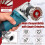 (Red-5pcs, -) 4cm Vacuum Brazed Diamond Grinding Disc, Mini, Removable 5