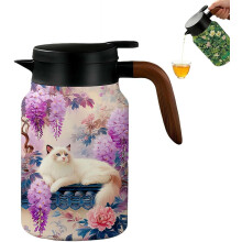 (Style F, 1500ML) 1.5L vintage kukka teekannu, siivilä