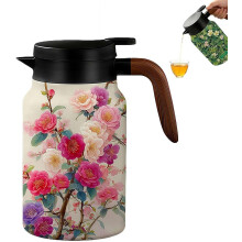 (Style C, 1500ML) 1.5L vintage kukka teekannu, siivilä