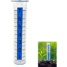 (blue, 1pcs) 17cm hehkuva sademittari, sininen