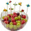 (Red, 100pcs) 100 scobitori trandafir, aperitiv 5