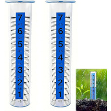(blue, 2pcs) 17cm hehkuva sademittari, sininen
