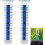 (blue, 2pcs) Svítící dešťoměr 18cm, modrý 1