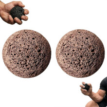 (Red, 2pcs) Callus Ball for Hand & Grip Training, Moon Shaped