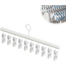 (White, 1pcs) 10 klipsiä tilaa säästävä ripustin