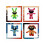 8pcs Hoppy Plush Smiling Critters Plushies 5