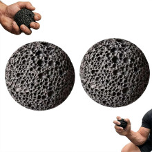 (Black, 2pcs) Hård hud bold til hånd, hård hud bold til hånd og grebstræning, måneformet klippe klæbesten til hudkonditionering