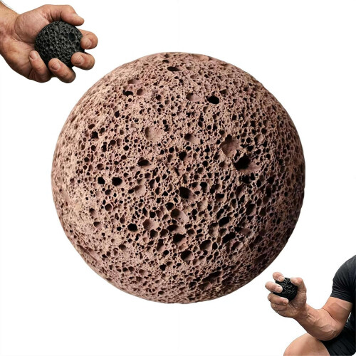 (Red, 1pcs) Callus Ball for Hand & Grip Training, Moon Shaped