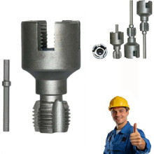 (1/2", One size) 4 w 1 gwintownik do rur do wiertarki, ze stali węglowej, do rur 1/2, 3/4, 1 cala