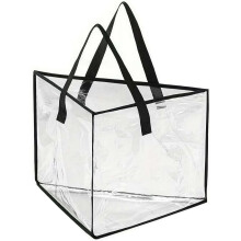 (transparent, 1pcs) Kolmio ripustin säilytyspussi, puuvilla