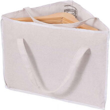 (beige, 1pcs) Kolmio ripustin säilytyspussi, puuvilla