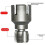 (1", One size) Sculă filetare țeavă 1/2″ 3/4″ 1″ 7