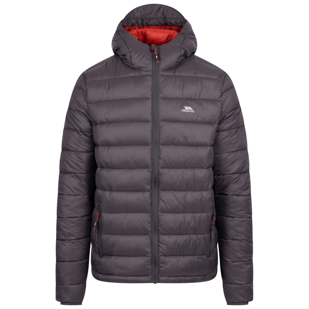 Trespass (Xs, Dark ) Mens Quilted Casual Jacket - Mikey Grey