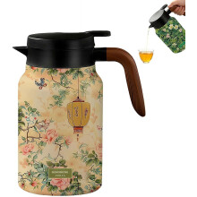 (Style B, 1500ML) 1.5L vintage kukka teekannu, siivilä