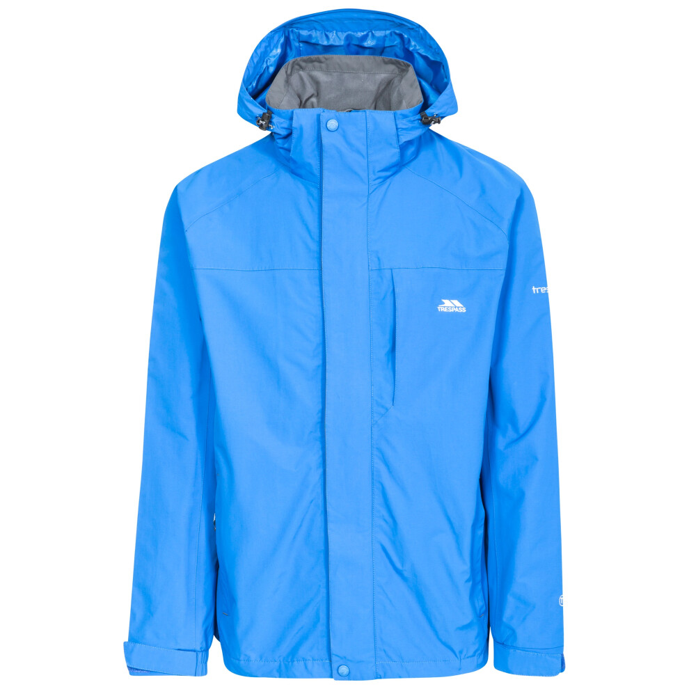 Trespass (Xxs, ) Mens Waterproof Jacket Hooded Edwards Ii Blue