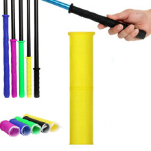 (Yellow, -) Cold Shrink Handle Wrap - Non-Slip Texture Silicone Grip Tube, Convenient Practical Wrap for Fishing Rods, Rackets & Han