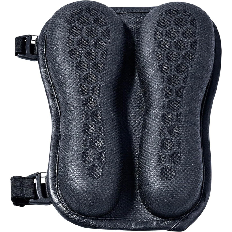 (-A, -) Gel Motorcycle Seat Cushion, 3D Honeycomb Shock Absorbing Seat Pad, Universal Non-Slip Ergonomic Breathable Rider Cushio Black 5437706743071