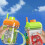 (Green*2, -) 2 in 1 Ice Cube Bottle with Straw, Tray, Reusable 8