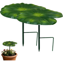 (Green*2, -) Lotusblatt Pflanzenschirm, 21 cm, wasserdicht, für Teich & Bonsai (Grün*3)