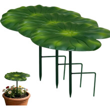 (Green*3, -) Lotusblatt Pflanzenschirm, 21 cm, wasserdicht, für Teich & Bonsai (Grün*3)