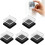 (5pcs, -) Acrylic Fridge Magnets Kit, Adhesive Backing, 3D Effect 1